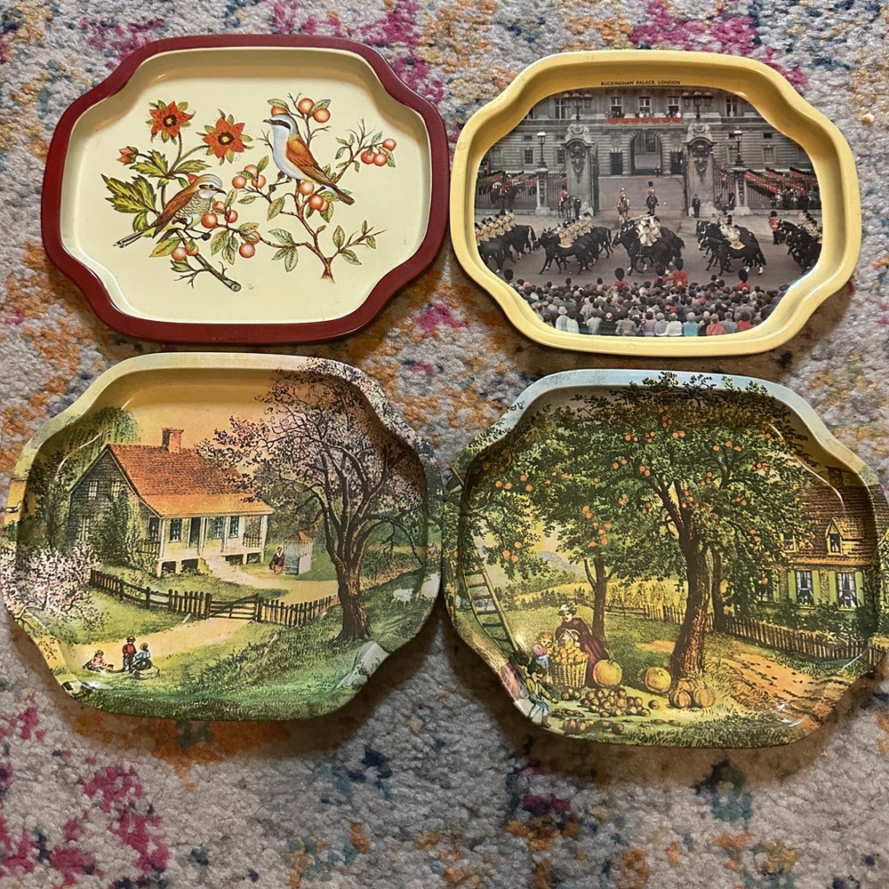 Vintage Tin Trays